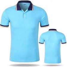 Plain Dyed Blue Polo Shirt