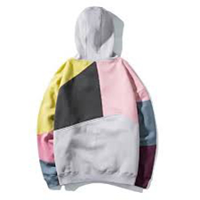 Color Block Patchwork Hoodie